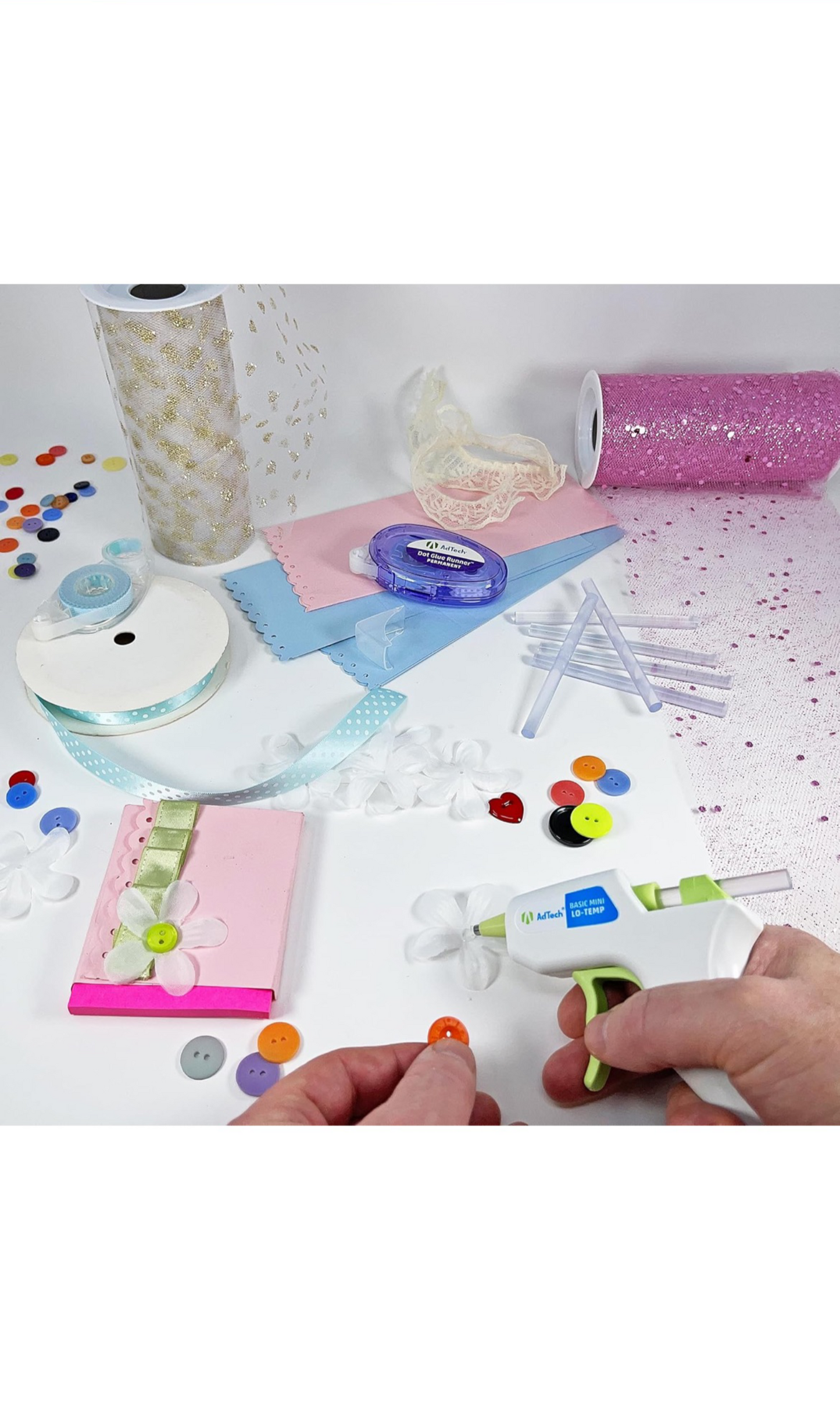 AdTech Low Temp Mini Glue Gun Kit (with 7 Glue Sticks)